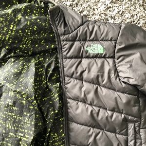 North Face Thermo Boys Reversible Grey/GreenJacket
